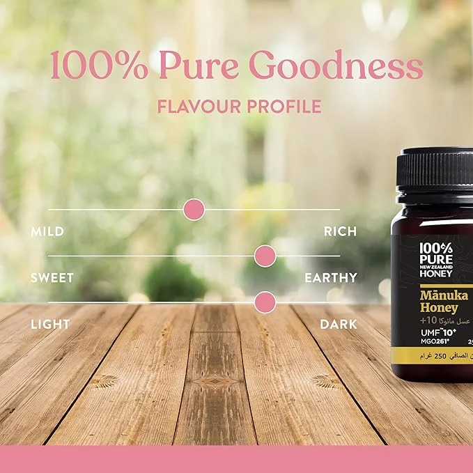 100% Pure New Zealand Manuka Honey UMF10+ MGO263+ 250g