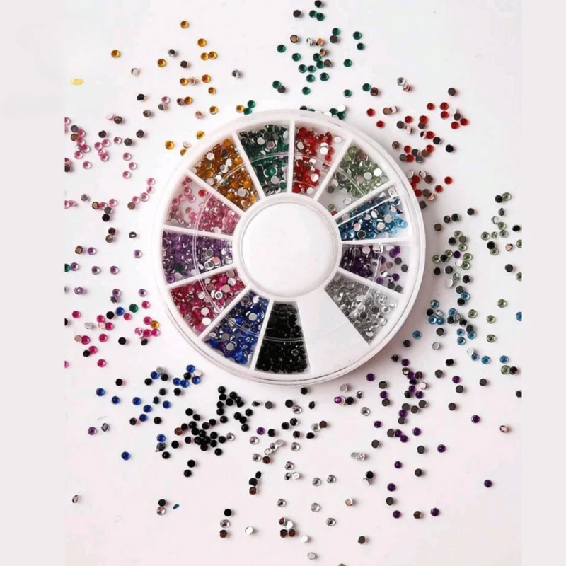 Rhinestone Nail Art Decorations - Multicolour