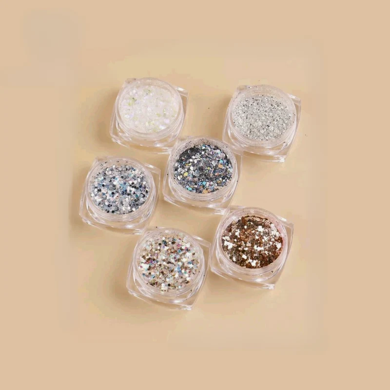 Nail Art Glitter - 6 Piece Collection