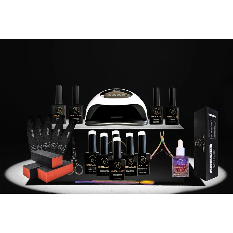 At Home Gel Nail Kit with UV/LED Lamp