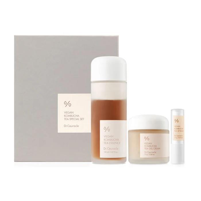 Dr. Ceuracle Vegan Kombucha Tea Special Set Deep Hydration and Nourishing Skincare Kit