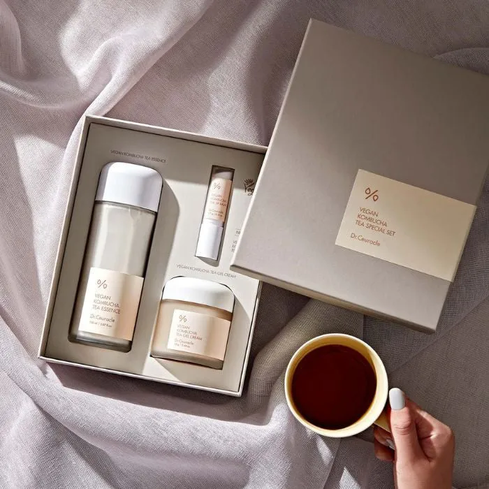 Dr. Ceuracle Vegan Kombucha Tea Special Set Deep Hydration and Nourishing Skincare Kit
