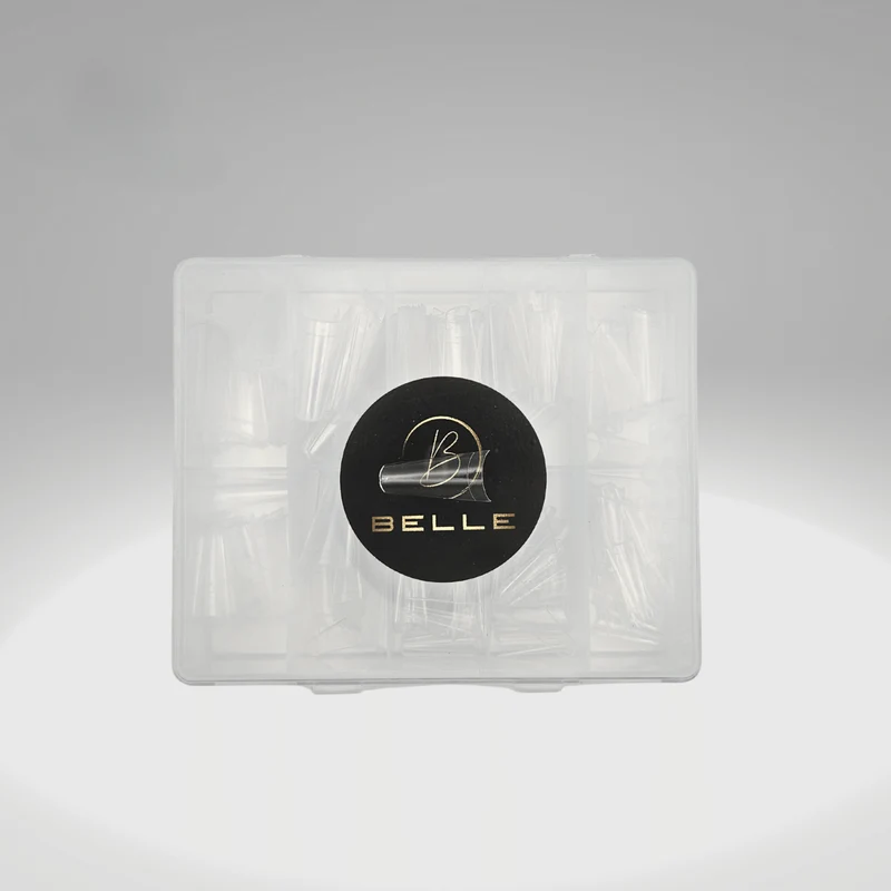 500 Premium Nail Tips - Coffin Shaped (Clear)