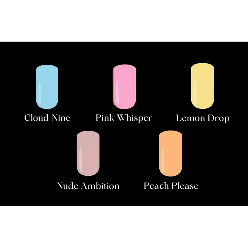 Gel Polish Essentials Set - Full-Size Colours, Prep & Tools