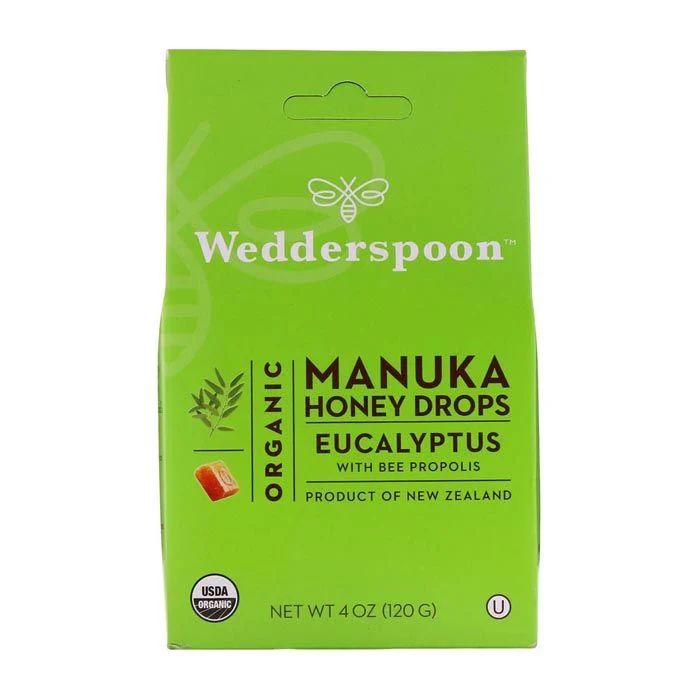 Wedderspoon Organic Manuka Honey Drop Eucalyptus 120 g 20's