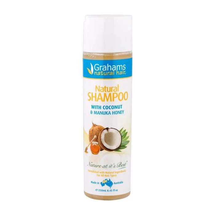 Grahams Natural Shampoo With Coconut & Manuka Honey - 250ml