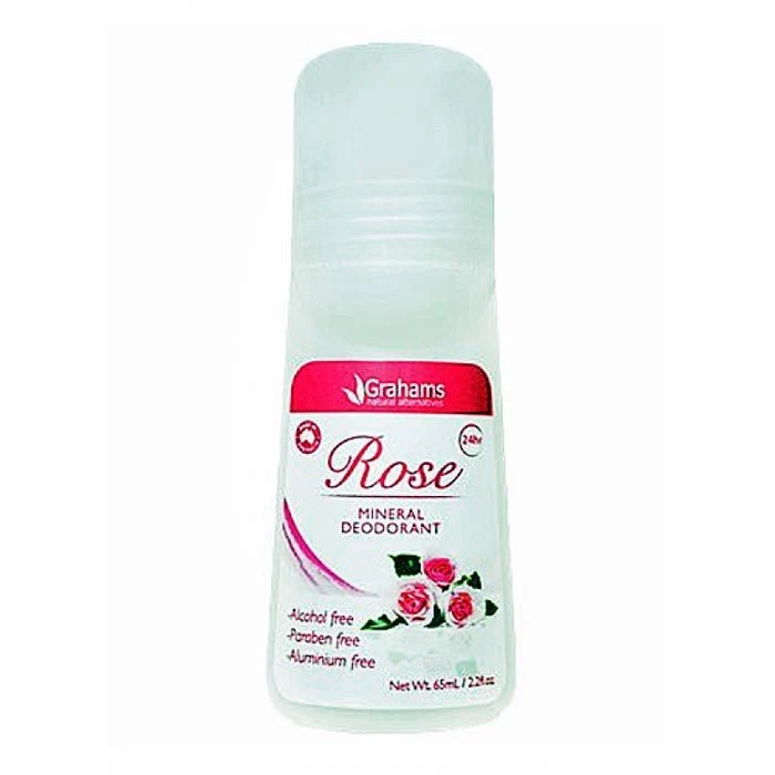 Grahams Natural Mineral Deodorant Rose - 65ml