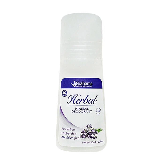 Grahams Natural Mineral Deodorant Herbal - 65ml