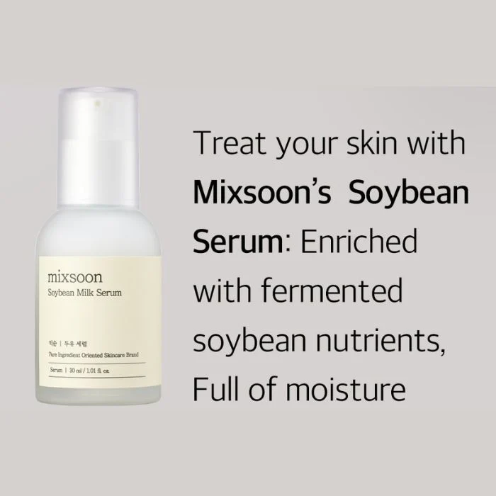 Mixsoon Soybean Milk Moisturizing and Soothing Serum for Skin Barrier, Oil-Water Balance - 50ml