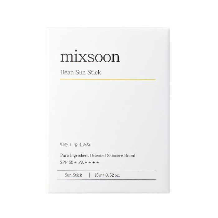 Mixsoon Bean Sun Stick (SPF50) Lightweight Matte Sun Protection with Fermented Plant Extracts - 15g