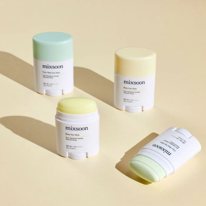 Mixsoon Bean Sun Stick (SPF50) Lightweight Matte Sun Protection with Fermented Plant Extracts - 15g