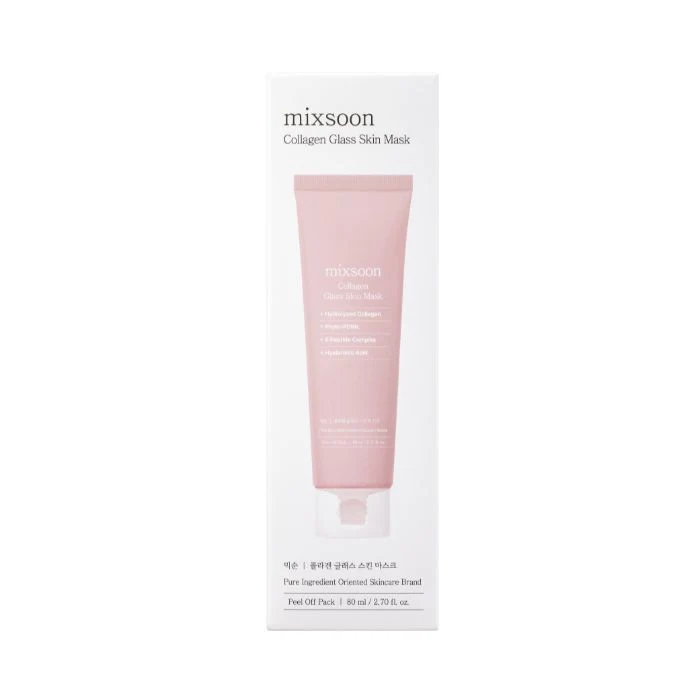 Mixsoon Collagen Glass Skin Peel-Off Mask for Hydration, Elasticity and Radiant Glow - 80ml