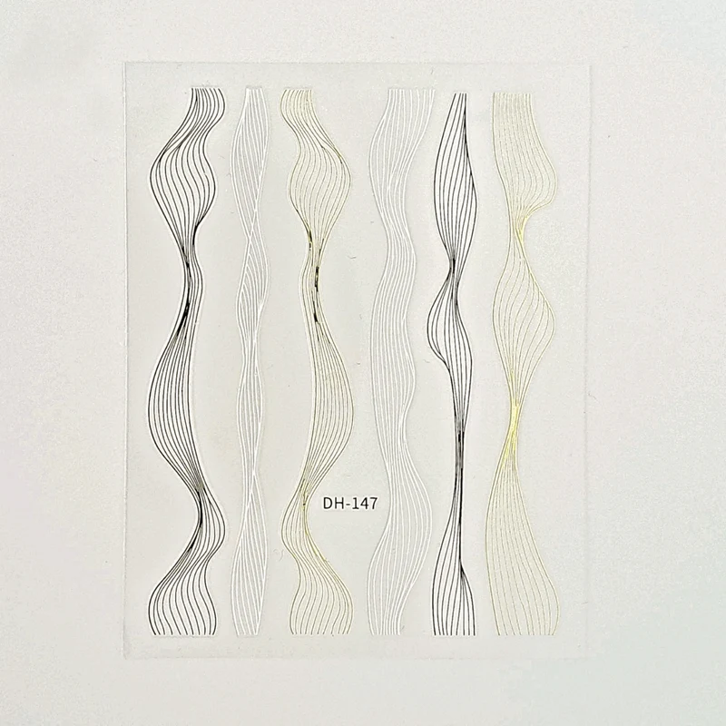 Wave Line - Nail Art Stickers