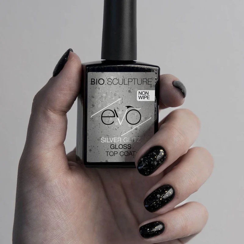 EVO Silver Glitz Gloss Top Coat