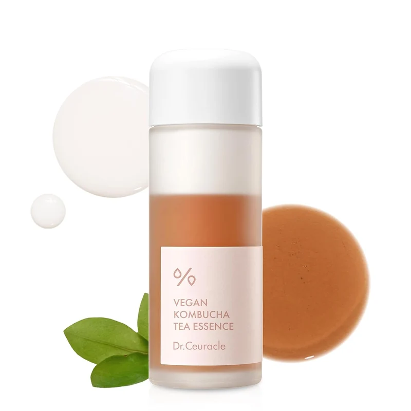 Dr. Ceuracle Vegan Kombucha Tea Essence, Probiotic Hydrating Detox for Glowing Skin - 150ml
