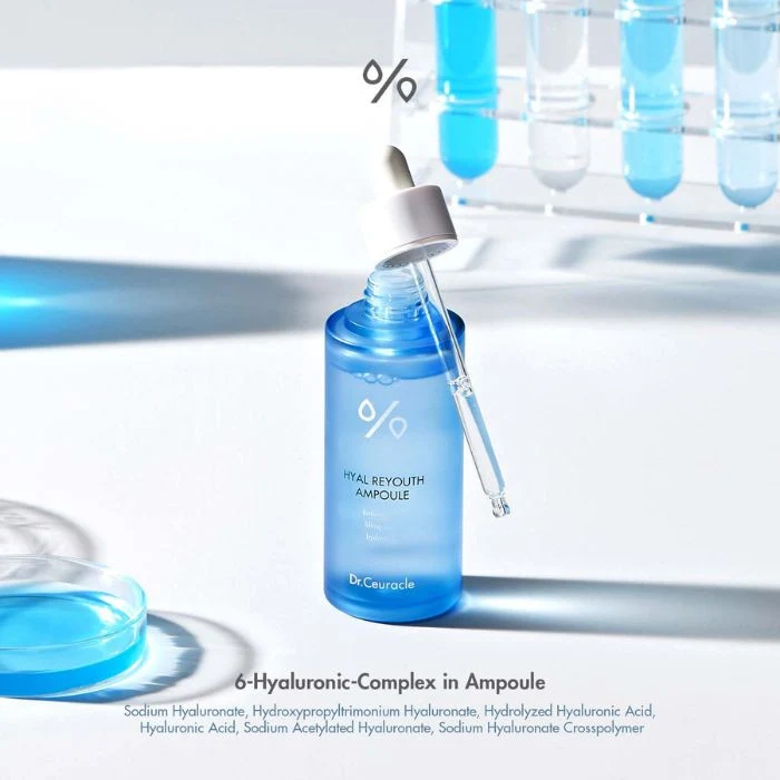 Dr. Ceuracle Hyal Reyouth Ampoule, Hyaluronic Acid Deep Hydration Serum - 50ml