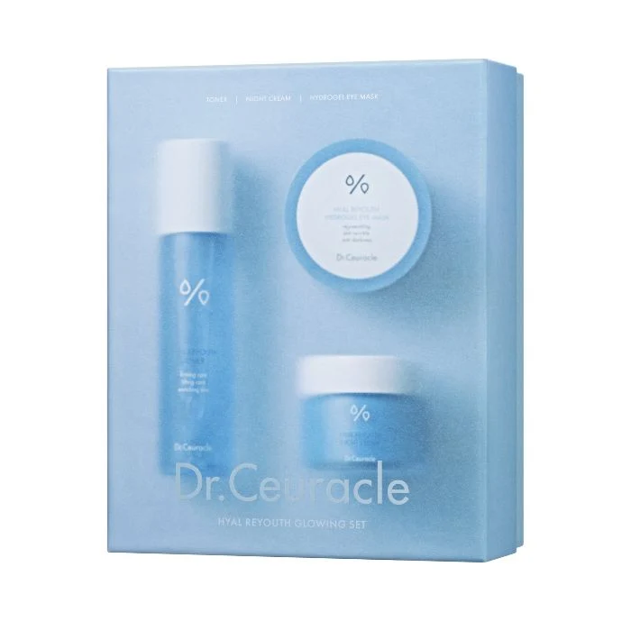 Dr. Ceuracle Hyal Reyouth Glowing Set, Hydrating Skincare Kit for Radiant Skin