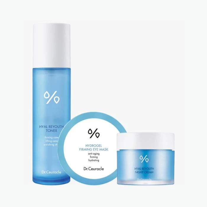 Dr. Ceuracle Hyal Reyouth Glowing Set, Hydrating Skincare Kit for Radiant Skin