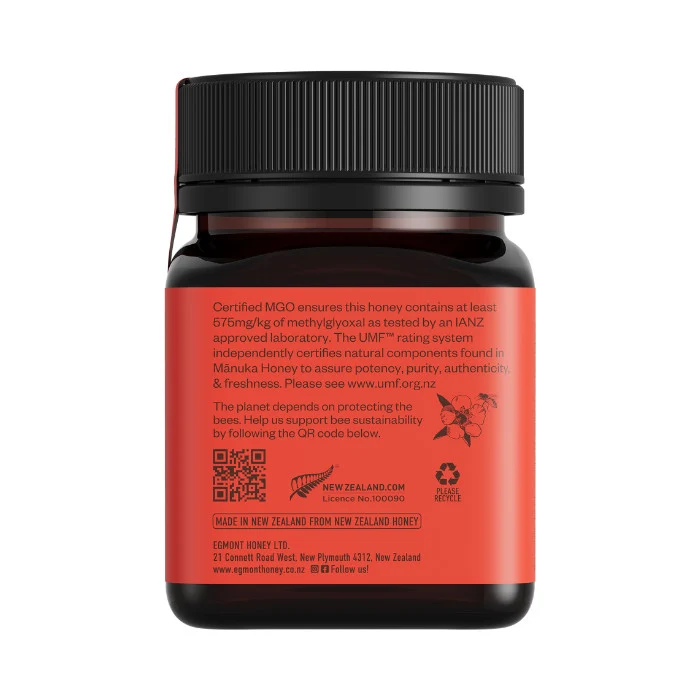 Egmont Honey Monofloral Manuka Honey 16+ UMF 575+MGO - 250g