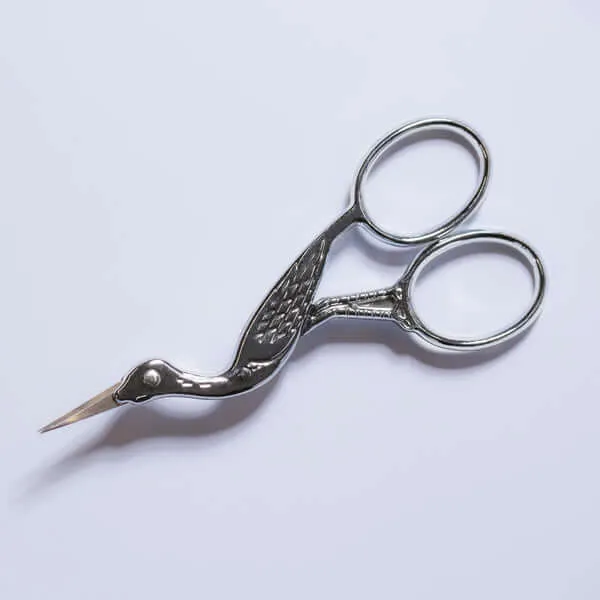 Straight Blade Silver Stork Scissors