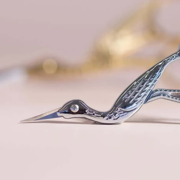Straight Blade Silver Stork Scissors