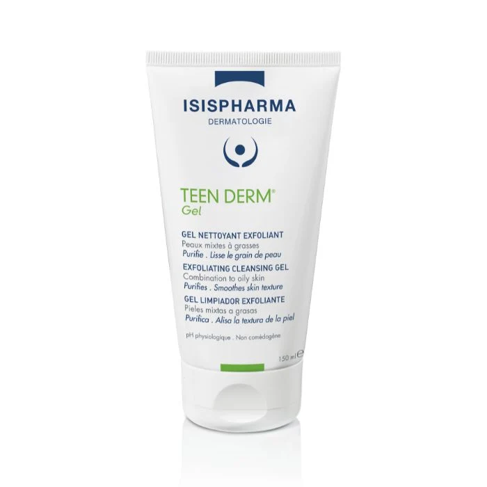 ISISPHARMA Teen Derm Gel, Purifying Exfoliating Cleanser - 150ml