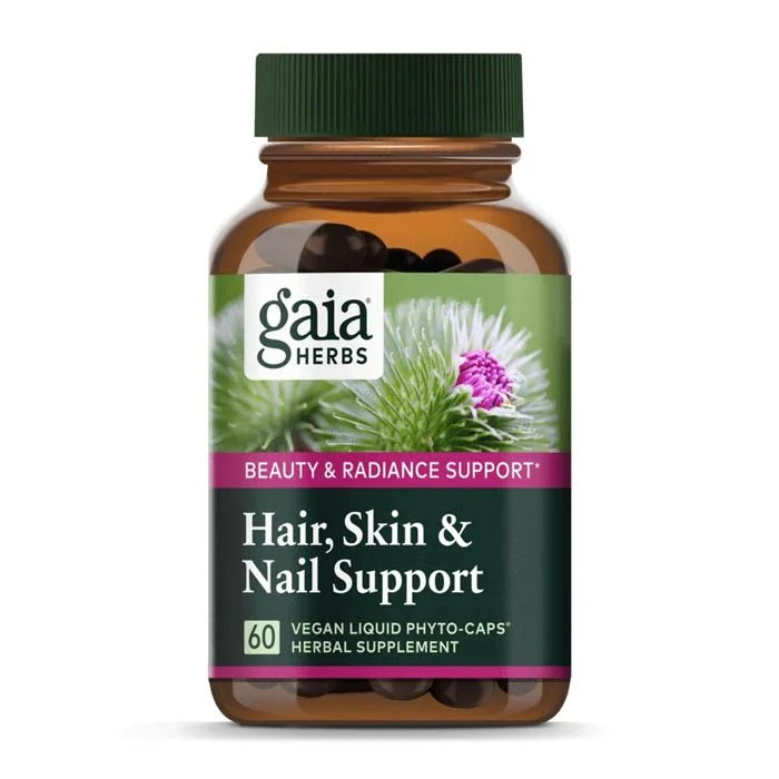 Gaia Herbs Hair Skin & Nail Support - 60 Capsules