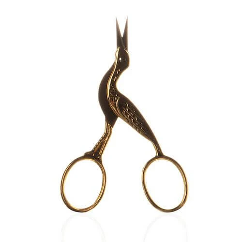 Fine Blade Gold Stork Scissors