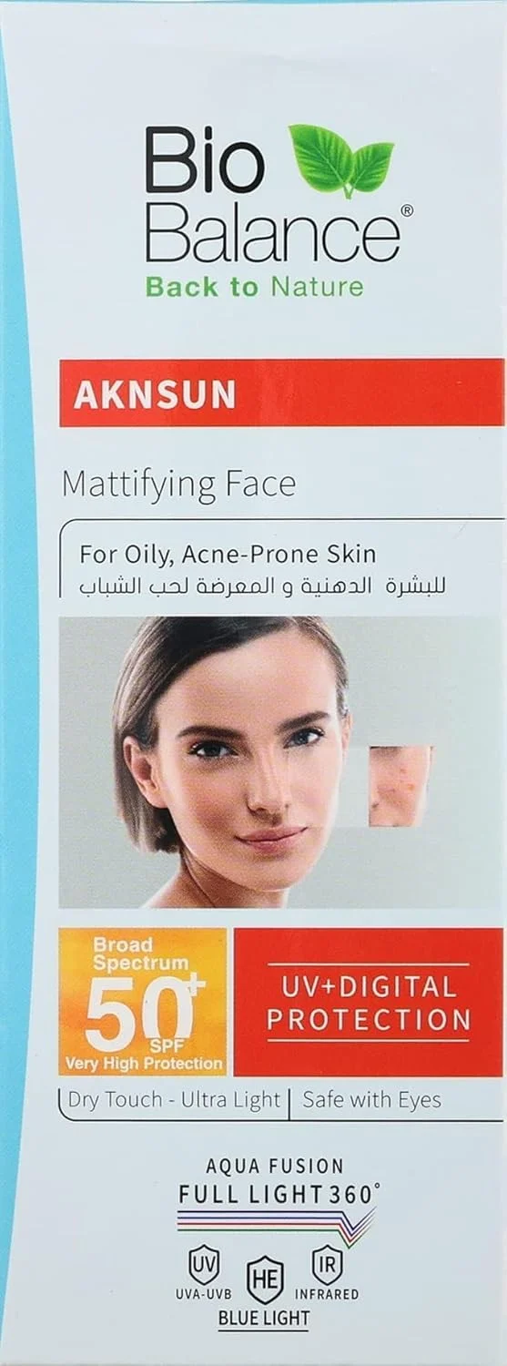 Bio Balance AKN sun (SPF 50+) Face Matt Aqua - 40ml