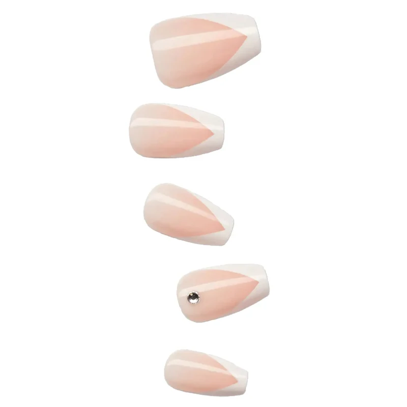 Kiss imPRESS Press On Manicure So French Medium 30's