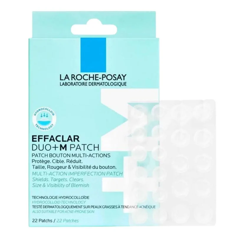 La Roche-Posay Effaclar Duo+M Patch, Multiaction Imperfection Spot Patch For Blemish, Pack of 22's