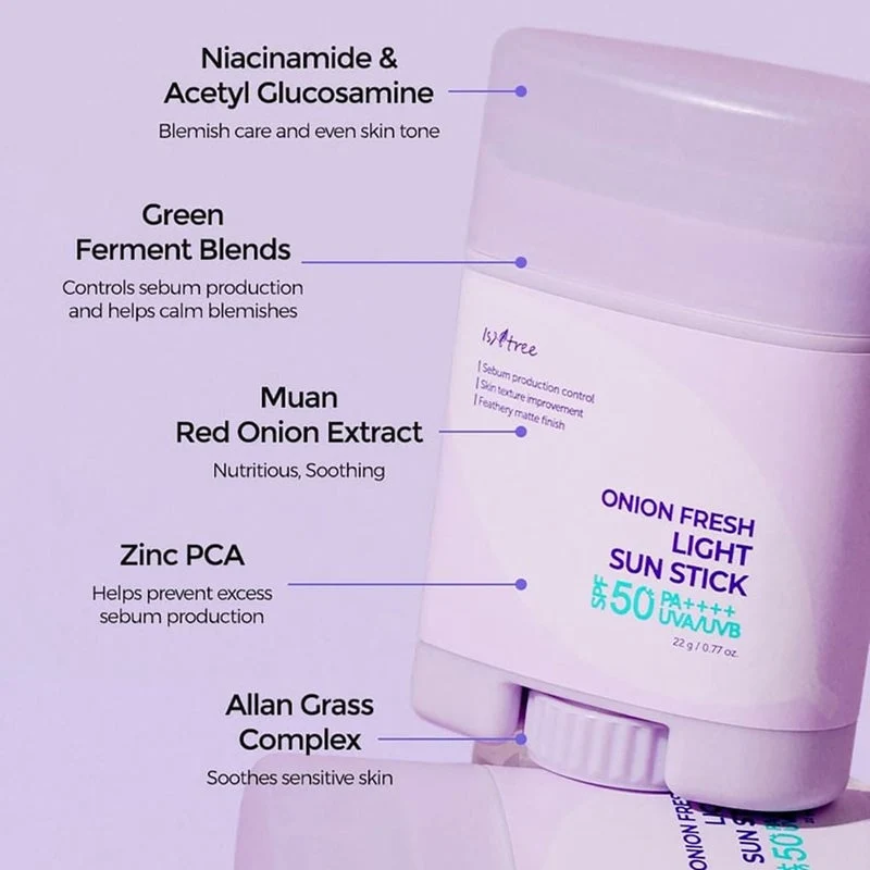 Instree Onion Fresh Light SPF50+ PA++++ Sun Stick 22g