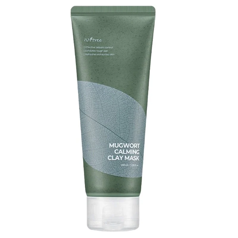 Isntree Real Mugwort Calming Clay Face Mask For All Skin Types 100ml