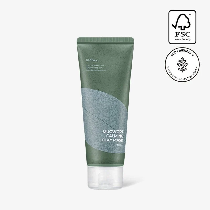 Isntree Real Mugwort Calming Clay Face Mask For All Skin Types 100ml