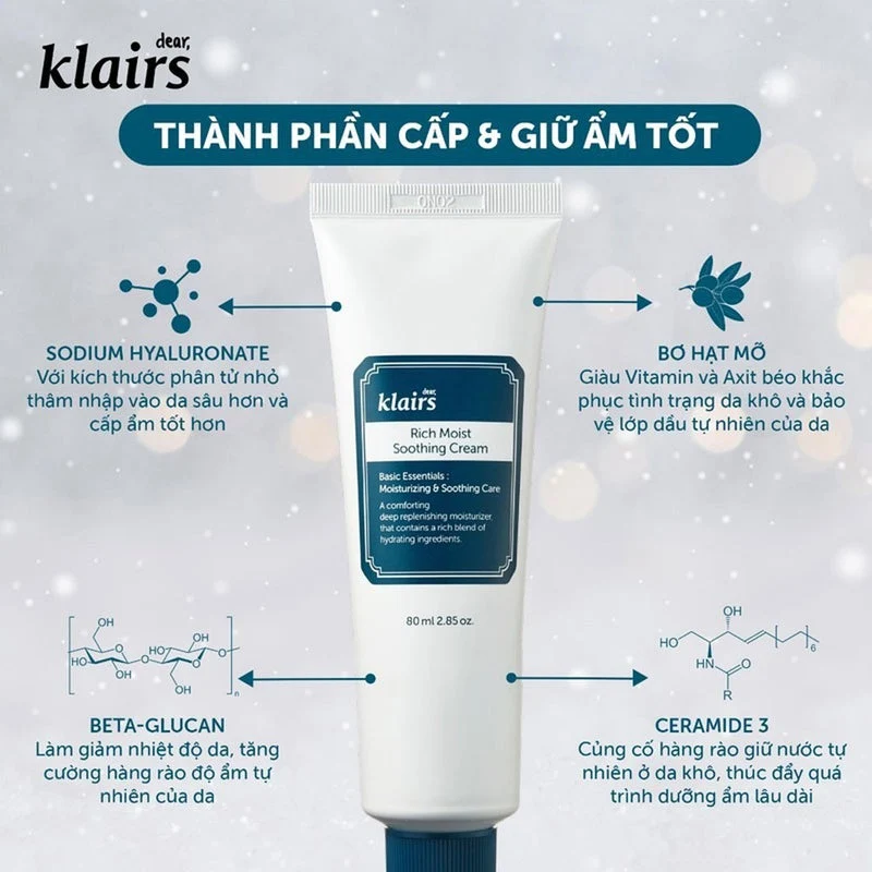 Dear Klairs Rich Moist Soothing Cream 80ml
