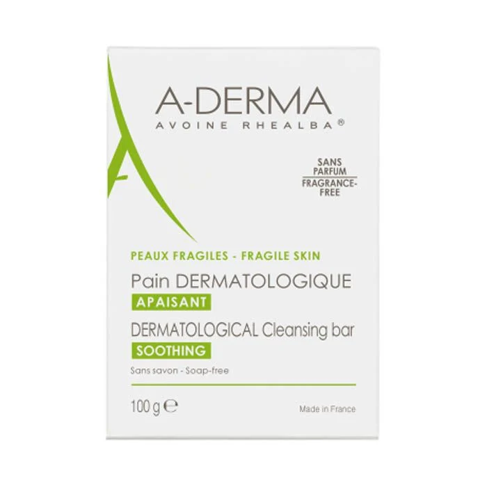 A-Derma Fragile Skin Dermatological Cleansing Bar - 100g