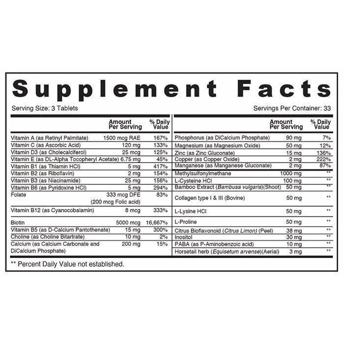 Sunshine Nutrition Hair Max - 100 Tablets