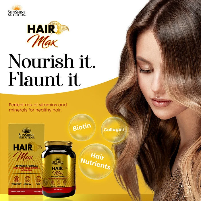 Sunshine Nutrition Hair Max - 100 Tablets