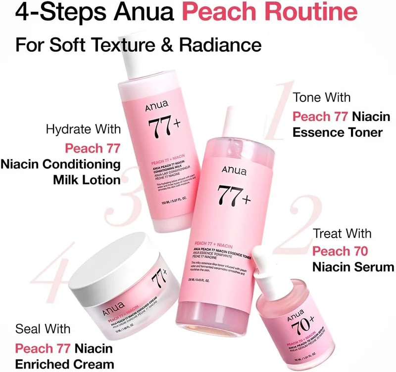 Anua Peach 77% Niacinamide Enriched Moisturizing Cream - 50ml