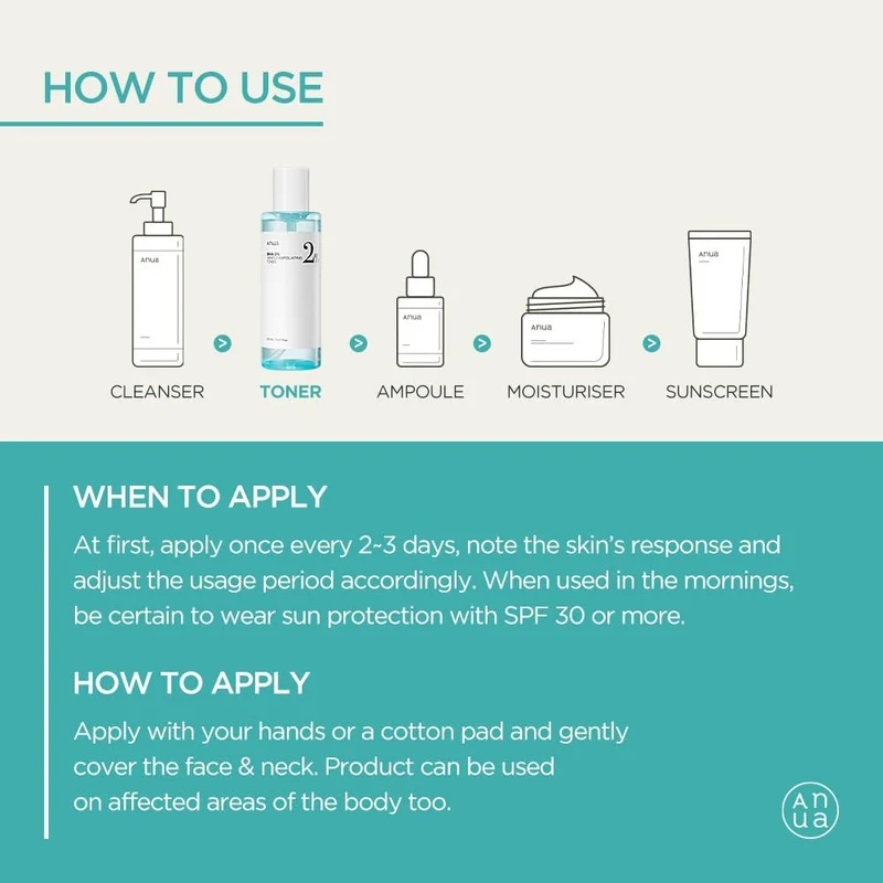 Anua BHA 2% Gentle Exfoliating Face Toner 150ml