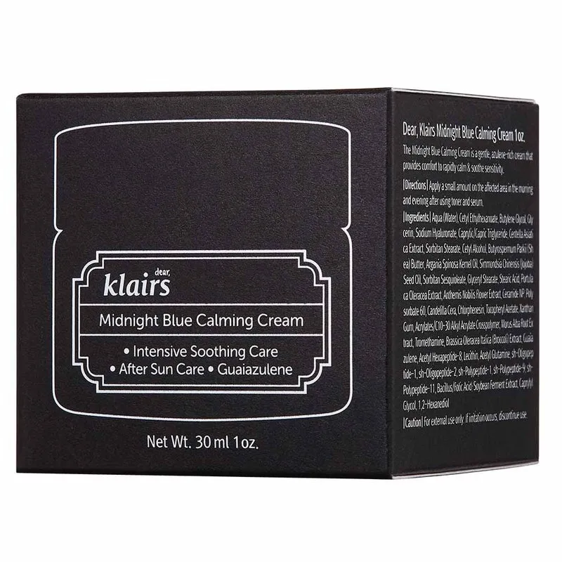 Dear Klairs Midnight Blue Intensive Soothing Care Calming Face Cream 30ml
