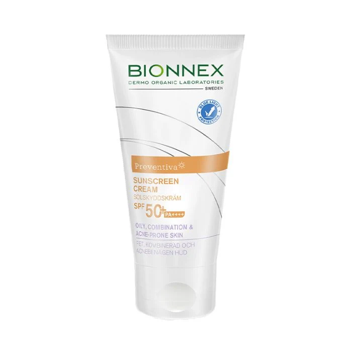 Bionnex Preventiva Sunscreen (SPF 50+) for Oily, Combination and Acne-Prone Skin, Mattifying Protection - 50ml