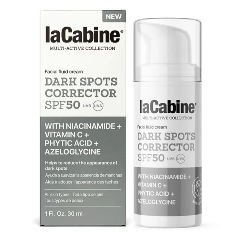 LaCabine Dark Spot Corrector Fluid Facial Cream SPF50 With Niacinamide & Vitamin C For All Skin Types 30ml
