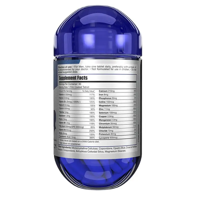 Eva Pharma Limitless Man Max Multivitamin & Minerals for Men – 30 Tablets