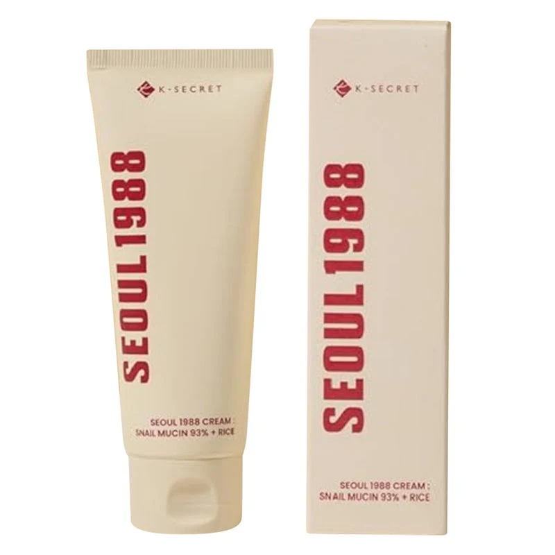 K-Secret Seoul 1988 Snail Mucin 93% + Rice Extract Cream 100ml