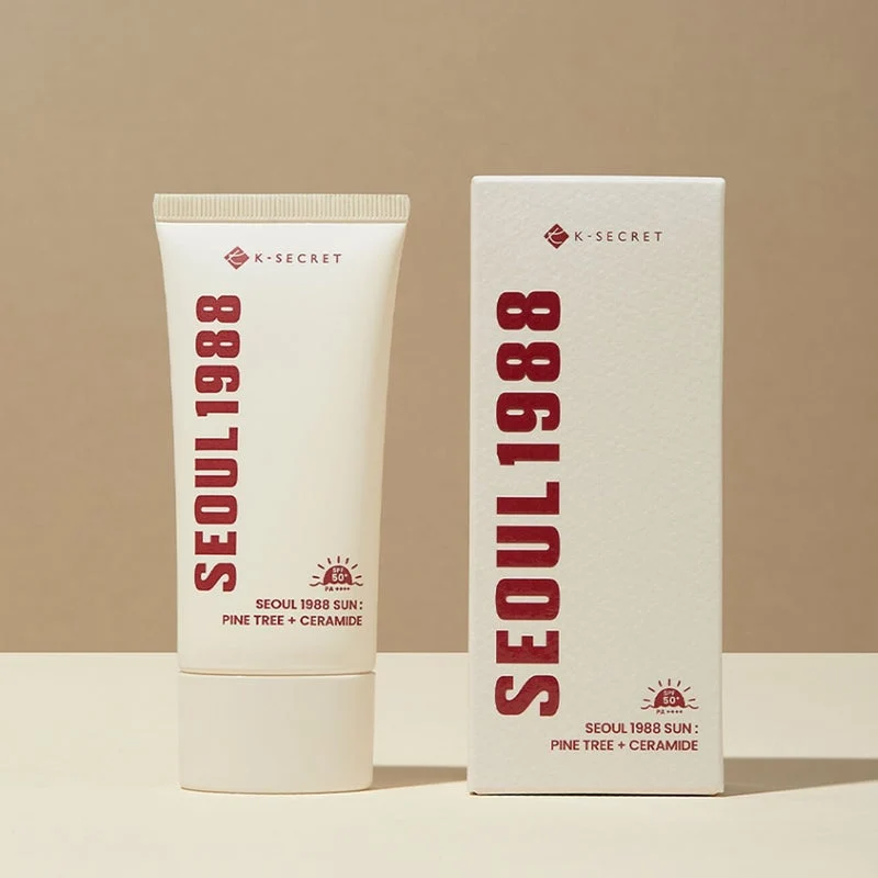 K-Secret Seoul 1988 With Pine Tree + Ceramide SPF50+ & PA++++ Sunscreen 50ml
