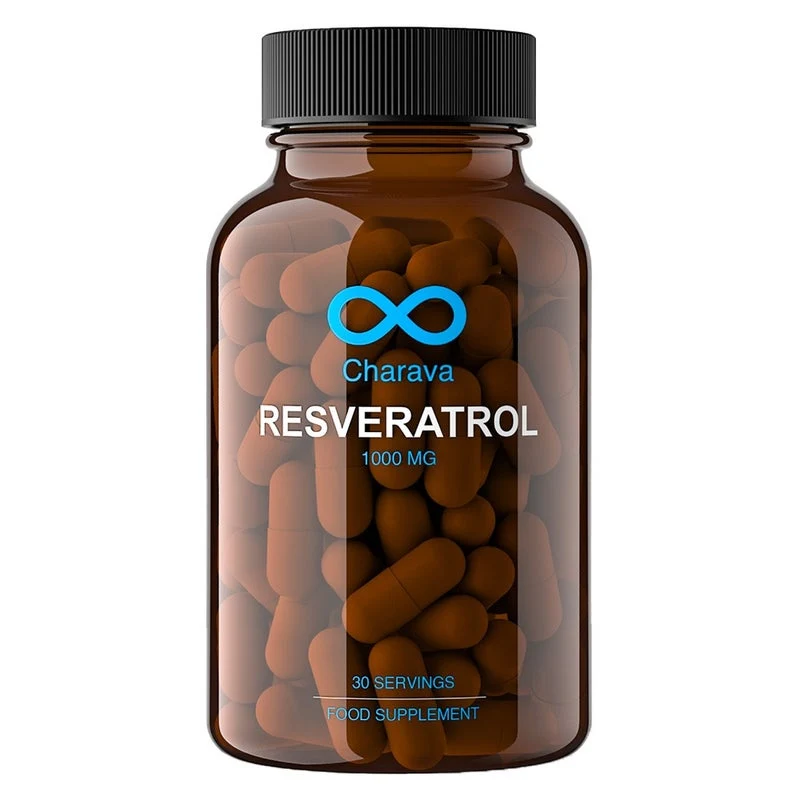 Charava Resveratrol 1000mg Antiaging Supplement Capsules, Pack of 30's