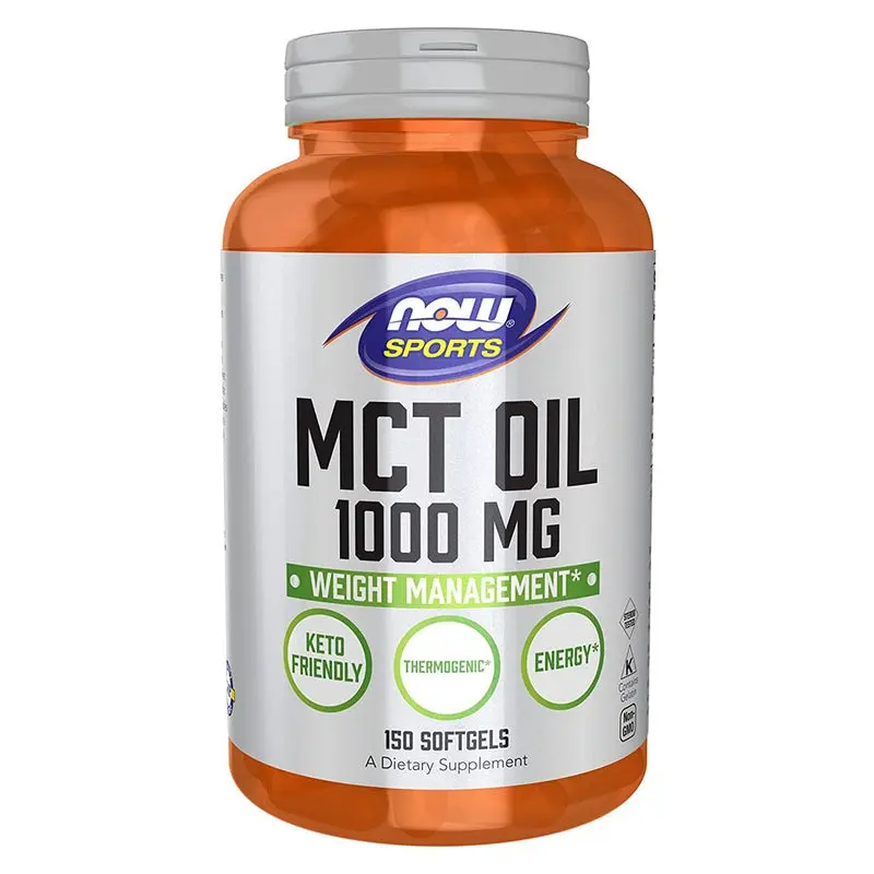 Now Sports MCT Oil 1000mg Softgel For Weight Management, Pack of 150's