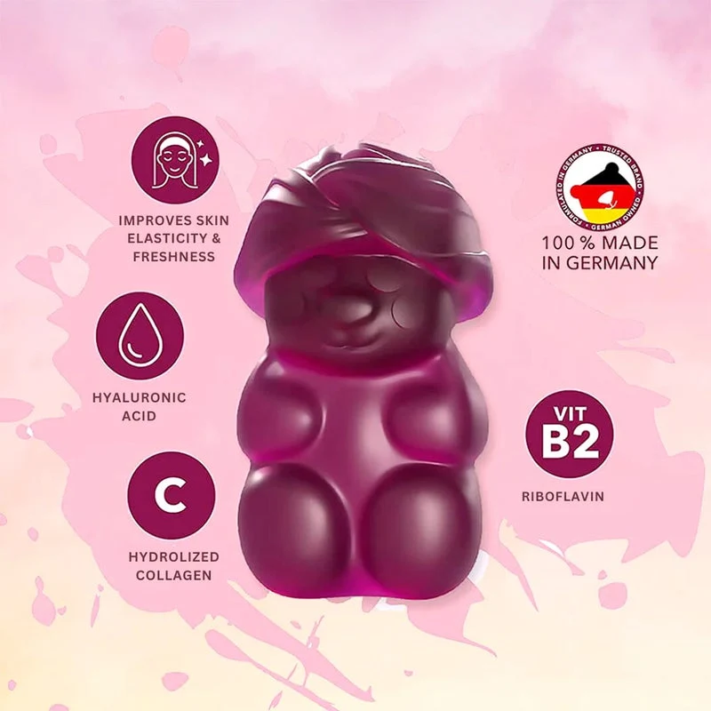 Ivybears Vibrant Skin Gummies With Collagen & Hyaluronic Acid, Pack of 60's