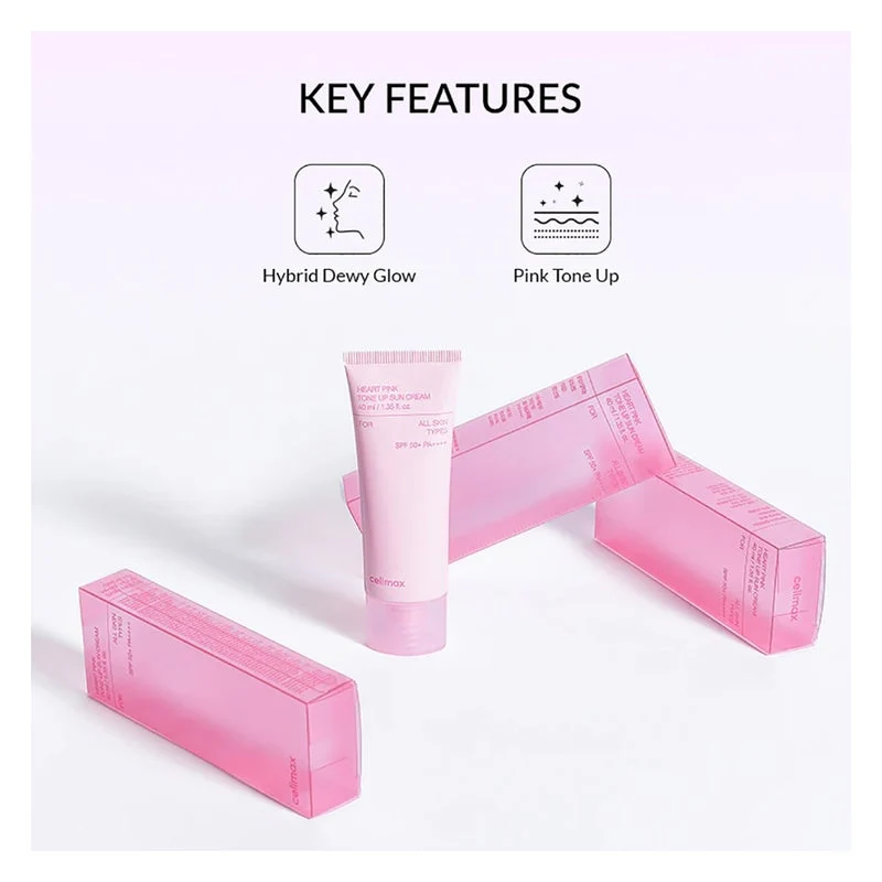 Celimax Heart Pink Tone Up SPF50+ PA++++ Sun Cream 40ml